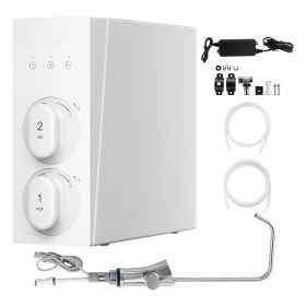 Reverse Osmosis System, 800 GPD 8-stage Tankless Reverse Osmosis Water Filter, Under Sink Water Filtration System with Smart Display Faucet
