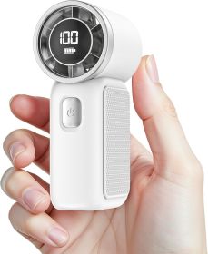 Portable Handheld Mini Fan, 6 Gear Wind, Hand Small Travel Personal Held Fans, Rechargeable Turbo Fan, Gifts for Women Men